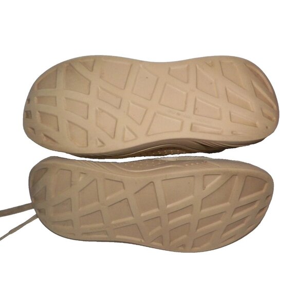 EU 38 Women's 7.5 Zara Platform Sneakers Shoes Beige Suede 2.5 Inch Heel Y2K - Picture 8 of 12